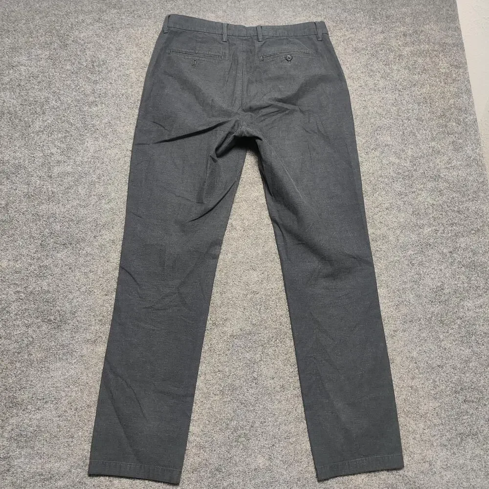Banana Republic Pants Mens 32x34 Gray Kentfield Chino Regular Fit Stretch Cotton